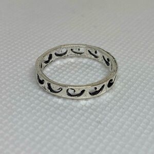 Wave Design Eternity Band Ring